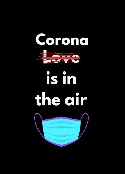 corona in the air funny t shirt print