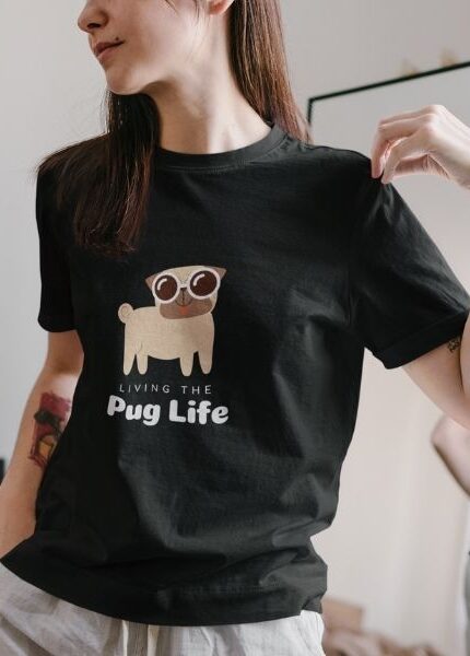 Living the pug life t shirt funny pet t shirt