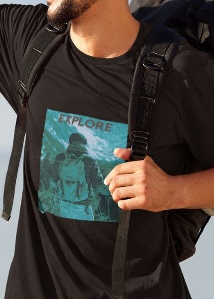 bagpack travel t shirt for men printed online viral print