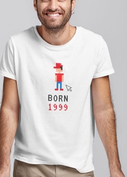 born in 1999 t shirt printed men