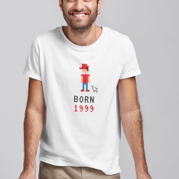 born in 1999 t shirt printed men