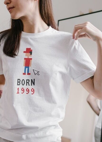 born in 1999 t shirt printed women tees