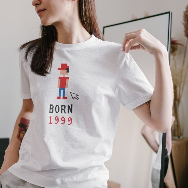 born in 1999 t shirt printed women tees