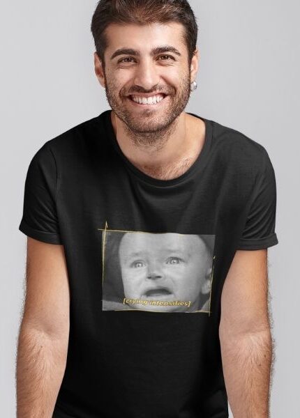 crying baby t shirt aesthetic t shirts online india men black tees