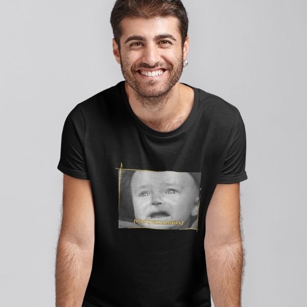 crying baby t shirt aesthetic t shirts online india men black tees