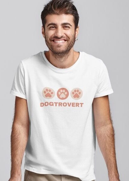 dogtrovert dog lover t shirt cheap men