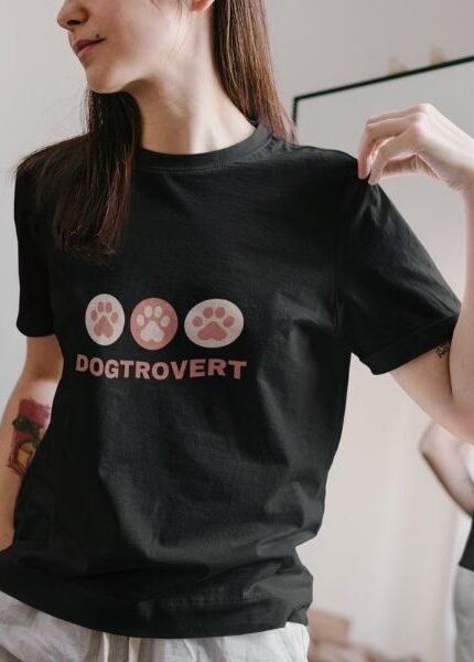 dogtrovert dog lover t shirt cheap women