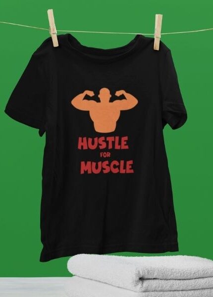 hustle for muscle men gym lover t shirts printed graphic