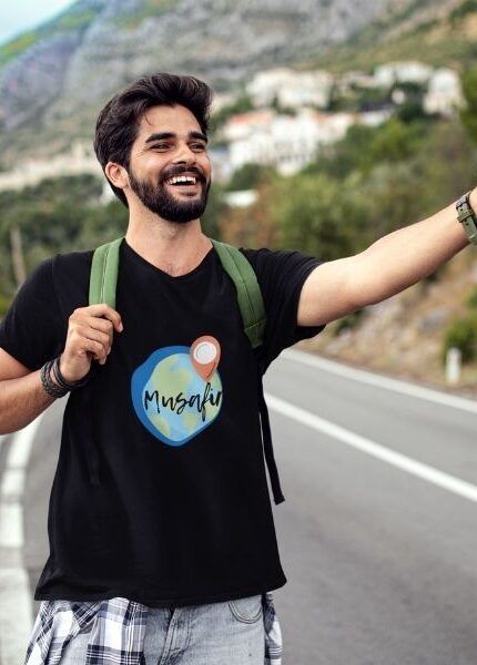 musafir travel tees viral print men